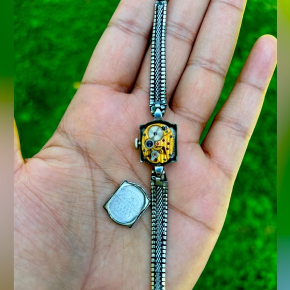 Hamilton vintage winding Watch with 10k gold bezel